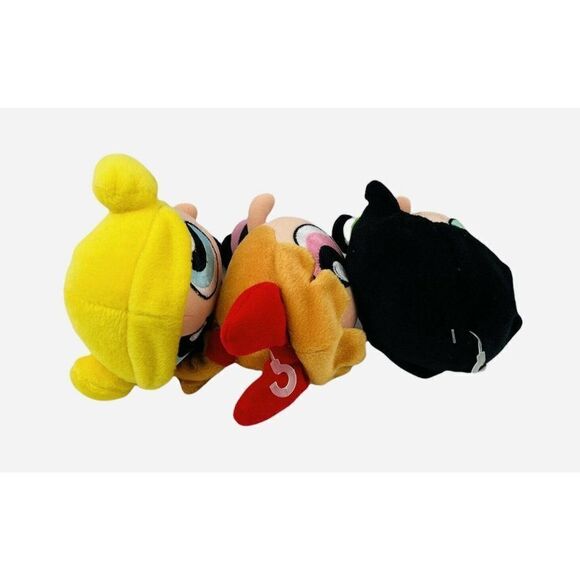 RARE Vintage 1999 Warner Brothers Studio Store PowerPuff Girls Plush Set 3 HTF - Picture 6 of 11